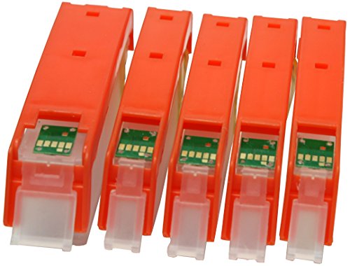 5 leere wiederbefüllbare Druckerpatronen mit Auto Reset Chip für Canon MG5750 MG6851 MG7750 ersatz für PGI-570 CLI-571 - 2