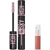 Maybelline New York Lash Sensational Sky High Cosmic Black Maskara & Mini Super Stay Matte Ink Likit Mat Ruj 65 Seductress Ma