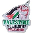 UNIq Palestine Flag Sticker Decal Support Freedom of Palestinians Stickers (9x8 CM)