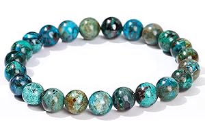 JOYASMINERALES Joyas Minerales Bracelet en Pierres Naturelles 100% Authentiques - Perles Élastiques - Confort et Élégance | Fil Coréen et Écrin à Bijou Inclus