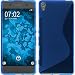 Produktbild PhoneNatic Case für Sony Xperia XA Hülle Silikon blau S-Style + 2 Schutzfolien