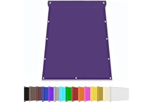 Kebinmaoyi Balcony Privacy Screen PVC UV-Anti Waterproof Multiple Colors for Garden Backyard Deck Patio Fence Porch Purple,0.7x2m(2.3ft x6.6ft)