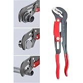 Depolife Jaw Pipe Wrench Fort Parrot Pliers Ford Spring Adjustable Buttoned Cobra Faucet Switch
