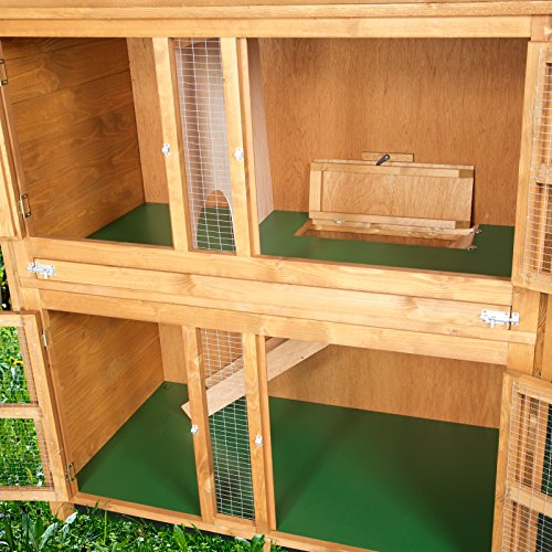4ft chartwell double luxury rabbit hutch