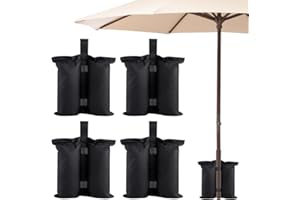 VOHESEA Juego de 4 sacos de arena para rellenar, 13 kg, saco de arena resistente, saco de peso, peso para carpa, sombrillas, camas elásticas, sombrillas