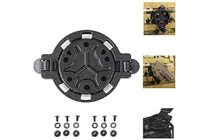 Gexgune Piattaforme tattiche per Fondina per Pistola Accessori per Caccia Adattatore Sistema di disconnessione Rapida Angoli a 360 Gradi Piattaforma di Attacco Supporto QD