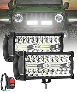 Carzex 7 Inch High Power Bike LED Bar Light Spot + Flood Beam CREE LED Fog Light For Bike/Car , White.