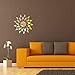 LianLe Home Decoration Sunshine Fire Round Flower Acrylic 3D Mirror Wall Decal 50cm*50cm