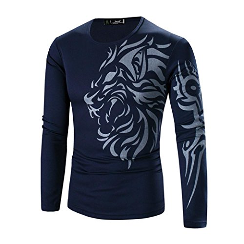 Preisvergleich Produktbild Kobay Herren Mode Druck Langarm T-Shirt