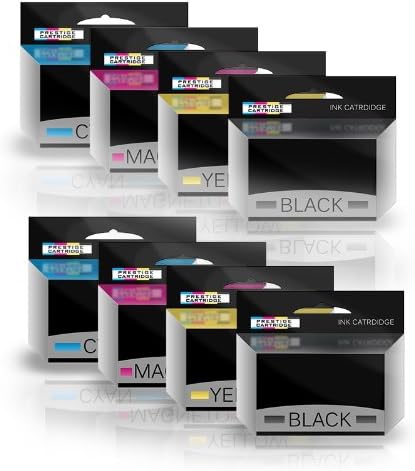 Prestige Cartridge T0321/T0422-4 Compatible Ink Cartridges for Epson Stylus C82/CX5100/CX5200 - Assorted Colour (Pack of 8)