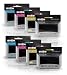 Produktbild Set 8 Prestige Cartridge LC3213 Tintenpatronen (400 Seiten) kompatibel für Brother DCP, MFC Drucker - SCHWARZ(x2)/Cyan(x2)/Magenta(x2)/GELB(x2)