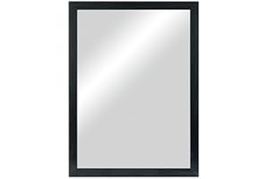 CHELY INTERMARKET Espejo Pared Cuerpo Entero 60x80cm-Marco Exterior 67x87cm MOD-128 Negro