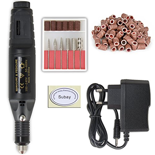 Profi Nagelfräser Maniküre Pediküre Set Negelpflege Nagel Feile Elektrische Schwarz