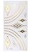 TAFLY Gold Butterfly Tattoos Bracelets DIY Body Art Flash Temporary Tattoos Stickers 6 Sheets