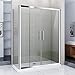 Produktbild 120x90x185cm Duschkabine Doppel Schiebetür Duschtür Duschabtrenung Duschwand (NS5-12+NS3-90)