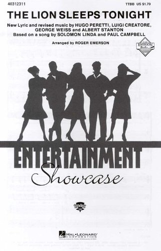 The Lion Sleeps Tonight (arr. Emerson) - TTBB. Partitions pour Accompagnement Piano, TTBB, Chorale
