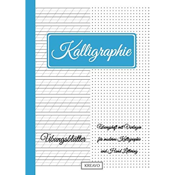 Kalligrafie Übungsblock: Übungsheft Zum Schönschreiben üben