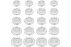 BLMHTWO 20 tappi salvadanaio in gomma per salvadanaio, tappi in gomma per salvadanai, bianchi, 5 misure, rotondi, di ricambio