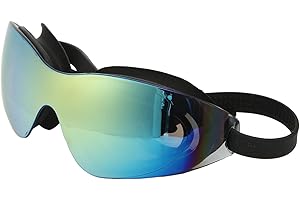 SHANRYA Okulary Pływackie, Nie Przeciekające Okulary do Pływania Widok w Wysokiej Rozdzielczości żel Krzemionkowy Rama Lustra Mocno Hydroizolacja dla Natatorium (Czarny)