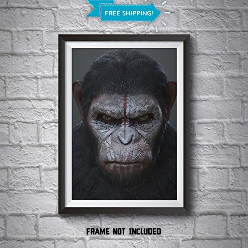 War of the Planet of the Apes Poster - Movie Posters - Caesar Wall Art Prints - Movie Print - 3 for 2 on all wall decor