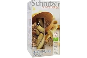 PEARLIE WHITE Schnitzer glutenfree Bio Grissini Sesame, 4er Pack (4 x 100 g)