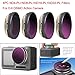 Produktbild Haludock 4PC ND4-PL + ND8-PL + ND16-PL + ND32-PL Winkel Einstellbares Kameraobjektiv Präzises Gewinde Optische Glaslinsen Wasserdach Kratzfeste Filter Für DJI OSMO Action Camera