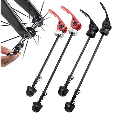 New Steel Bicycle Bike Front Quick Release Skewer M5x126mm Silver