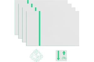 VICTOOL 4 carteles acrílicos blancos de 20 x 30 cm para grabado láser, placas de plástico personalizadas a medida para el hogar, oficina, tienda, panel blanco con grabado verde