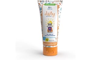 Babyton Baby & Kids Mineral Sunscreen SPF 30 Daily Protection 100 ml – Natural & Organic Sun screen lotion for Sensitive Skin – No Parabens or Sulfates (Daily)%20 non nano zinc oxide