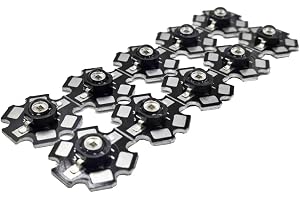 10 stycken High Power LED-chip 3 W infraröd 120 grader IR-850 nm/400 mA – 500 mA/DC 1,4 V-1,6 V 3 watt SMD COB ljustillverkar