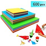 Origami Papier Faltpapier - 600 Blatt Doppelseite Buntes...