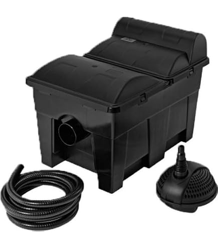 Kit Filtration Bassin SunSun CBF-550 + Pompe 10000l/h + UV 24W - Jusqu'à 60000L - Biologique