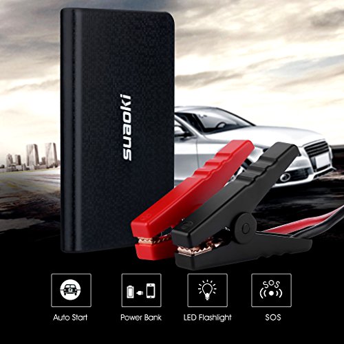 SUAOKI U2 Auto Starthilfe 400A Spitzenstrom 8000mAh Tragbare Autobatterie Externer Akku Ladegerät Autobatterie Anlasser Externer Akku Ladegerät mit eingebaute LED Flashlight - 4