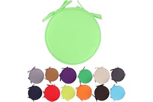 CMEILAU Colorful Indoor/Outdoor Chair Pads Round Seat Cushions Garden Patio Home Cushions - Diameter 30cm/38cm,Patio Furniture Cushion Cover,Round Seat Garden Pads