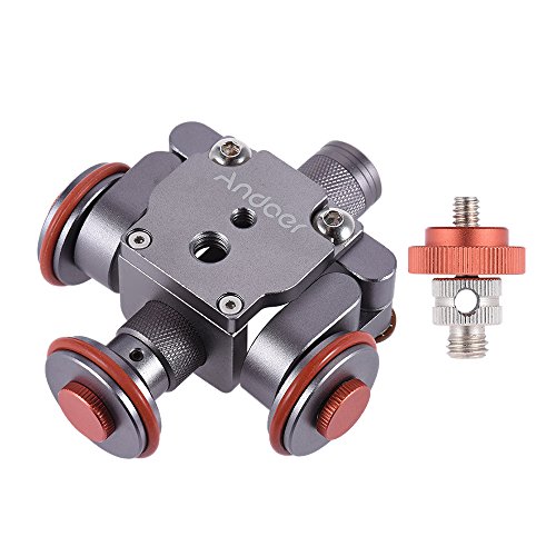 Andoer motoris     lectrique 3 roues vid  o poulie voiture Dolly Rolling Slider Skater pour Canon Nikon Sony cam  ra cam  scope pour iPhone 7 7plus 6 6 s Samsung Huawei Smartphone