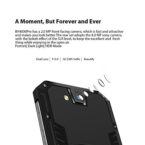 Outdoor Smartphone, Blackview BV4000pro Android 7.0, Dual-SIM Outdoor Handy Ohne Vertrag, 4,7 