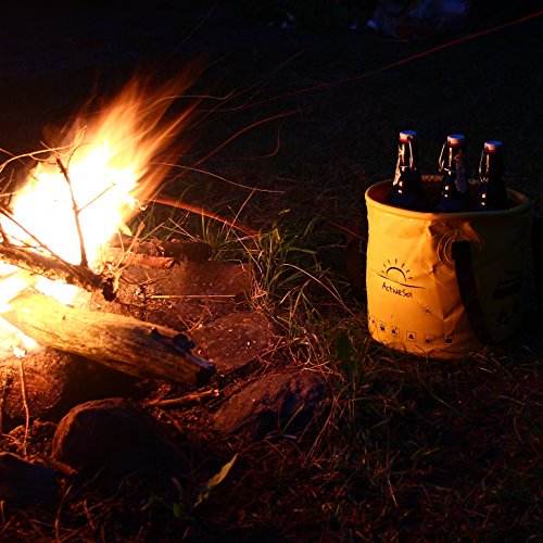 Active Sol Falteimer | Robust, faltbar, leicht, platzsparend für Urlaub, Garten, Outdoor, Angeln & Camping | Vielseitig - 5