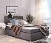 Produktbild DELIFE Bett Paradizo Grau 140x200 cm Matratze und Topper Federkern Boxspringbett