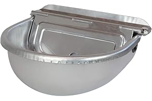 TOSONI SELLERIA Tosoni, Abbeveratoio Zincato Livello, Abbeveratoio per Equitazione a Livello Costante, in Acciaio Inox Zincato, per la Scuderia, Pratico e Funzionale, Molto Robusto