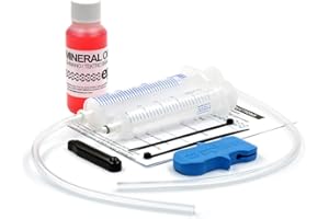 epic Bleed Kit for Shimano Brakes & Mineral Oil - Compatible with Shimano MTB Brake Models. 50ml High Performance Mineral Oil Brake Fluid Included