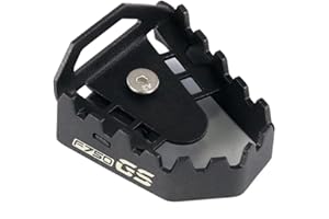 Modeer Compatible with F750GS 2018-2025 Motorcycle Rear Foot Brake Lever Pedal Enlarge Extension Rear Brake Peg Pad Pedal f750 f 750 gs Accessories (black)