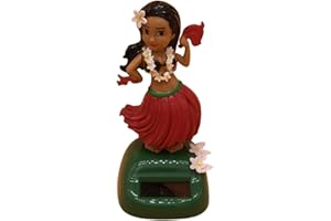 Bavokon Chica Baile Solar,Juguetes Baile Muñecas Que Sacuden,Solar Muñeca Baile Hawaiana Coche Girl Adornos Muñeca,Respetuoso con Medio Ambiente Juguetes Infantiles Decor del Ho