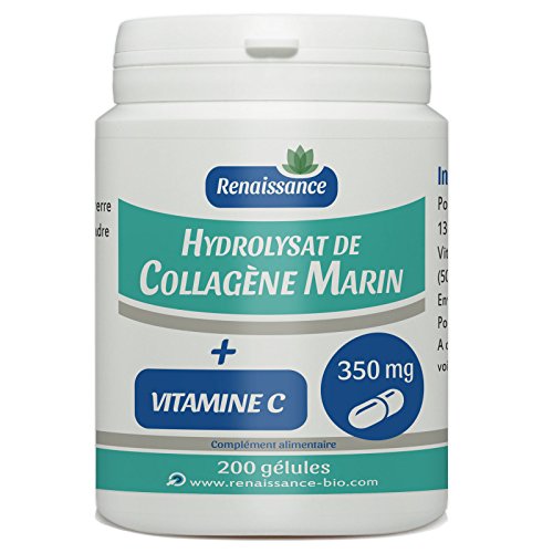 Collagène Marin (Hydrolysat) 350mg + Vitamine C - 200 Gélules