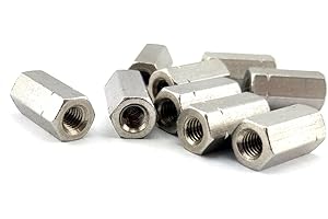 GLOBSTAR Tuerca Hexagonal Versión Larga Acero Inox A2 DIN 6334 (M10) x20