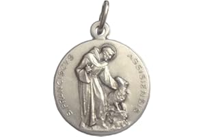 I G J LOTTO DA 3 (TRE) MEDAGLIE DI SAN FRANCESCO D'ASSISI - LE MEDAGLIE DEI SANTI PATRONI - 100% MADE IN ITALY