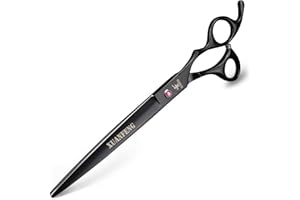 XUANFENG Tijeras de peluquería profesional de 8 pulgadas Japón 440C Tijeras de corte Peluquería Herramienta de peinado (Negro)