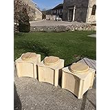 Toilettes sèches portables en bois