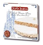 Las Almendras, la Miel y la clara de huevo son los ingredientes que elaboran este clásico producto navideño de formato redondo. La torta de turrón duro, de textura crujiente. Sin gluten. Calidad suprema.
