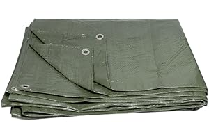 ‎LACERS Lacers JaffaLine Gewebeplane - Robuste & wasserdichte Abdeckplane in verschiedenen Größen und Farben für optimalen Schutz im Outdoor-Bereich! (Grün, 2x3m)