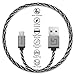 iVoltaa Pixie Micro USB to USB Premium Nylon Braided (1 Meter/ 3.3 Feet) Cable - With Quick Charging (2.4 Amp) and High Speed Data Sync (Sith Grey) RS.319.00